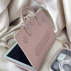 Sac à main pour ordinateur <span class=keywords><strong>portable</strong></span> rose style fille - Sac d'ordinateur en cuir PU tendance, étui pour ordinateur <span class=keywords><strong>portable</strong></span> pour usage quotidien - Product Image 3