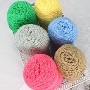 5 brins de fil mélangé en coton épais pour couverture, crochet, broderie, DIY, pantoufles, sac de poupée tissé à la main, teint - Product Image 6