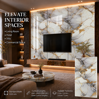 Panneau mural en PVC marbré MORLENX UV, imperméable, décoratif, moderne, à rayures et à carreaux, pour salle de bain, hôtel, appartement