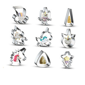 แม่พิมพ์คุกกี้ 3 มิติ ตัวตัดฟองดองท์ ที่ตัดคุกกี้ สแตนเลสแบบกำหนดเอง ชุดตัวตัดคุกกี้สำหรับอุปกรณ์ทำขนม - Product Image 1