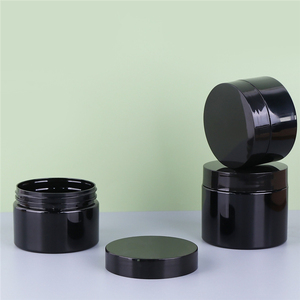 IBELONG Bán Buôn <span class=keywords><strong>250</strong></span> <span class=keywords><strong>Ml</strong></span> Rỗng Glossy Đen PET Nhựa Răng Bột Lỏng Cơ Thể Kem Bao Bì Jar Container Nhà Cung Cấp - Product Image 3