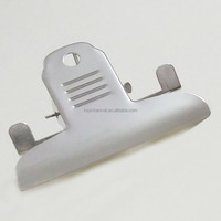 Clip de reliure en métal argenté de 80 mm pour bureau et école, clip à ressort pour papier, clip papillon en métal pour documents A4 B5