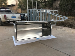 Boîte à outils en aluminium à ouverture latérale semi-encastrée pour <span class=keywords><strong>remorque</strong></span>, camion, <span class=keywords><strong>rangement</strong></span>, utilitaire, boîte à outils, <span class=keywords><strong>coffre</strong></span> à outils - Product Image 4