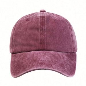 Casquettes de baseball en coton lavé, couleur unie, personnalisables, non structurées, style Dad Hat, brodées, pour hommes – Vente en gros, en stock - Product Image 5
