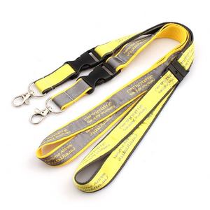 Lanières personnalisées bon marché sublimation imprimées col vierge en polyester - Product Image 1