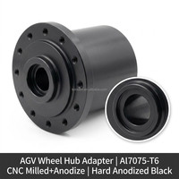Adaptateur de moteur à moyeu pour robot mobile AGV usiné CNC multi-axes de haute précision OEM ODM, livraison en 3 à 7 jours
