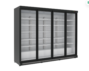 Refrigerador Vertical con Vidrio Templado de 4 Puertas, Descongelación Automática, Iluminación LED, Bajo Consumo de Energía, para Bebidas y Cerveza, con Certificación CE - Product Image 1