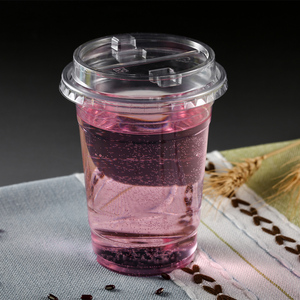 Lạnh uống dùng một lần Pet cup Nắp nửa mở Pet cà phê cup nắp với thẳng uống miệng rơm Miệng - Product Image 6