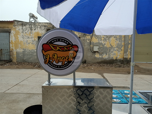 Carrito de Comida Pequeño Usado para Venta Ambulante de Hot Dogs y Hamburguesas con Parrilla y Freidora - Product Image 6