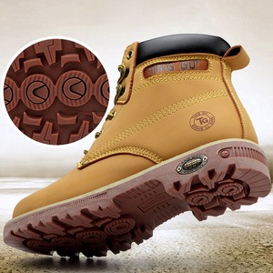 זכר חורף מגפי קרסול מגפי פלדת הבוהן לעבוד נעלי גברים בטיחות נעלי החלקה לנקב הוכחת מגפיים - Product Image 5