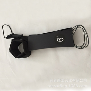 Correa de Seguridad para SUP, TPU de 5.5 mm, Núcleo Negro, Conector de Acero Inoxidable con Doble Rotación para Deportes Acuáticos con SUP Inflable - Product Image 1