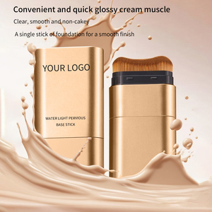 OEM ODM Custom Logo High Quality <strong>Concealer</strong> Foundation Balm Stick Base Face Makeup With Luxury Gold Packaging And Brush - Product Image 4