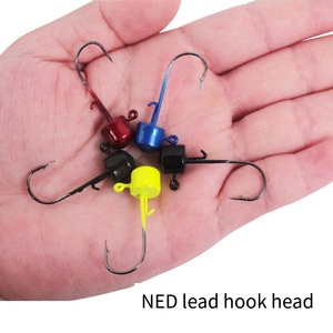 Cabeza de jig Ned Rig 2.5g 3.5g 5g 6g Finesse Mushroom para pesca <span class=keywords><strong>con</strong></span> señuelos blandos, anzuelo para lubina y <span class=keywords><strong>trucha</strong></span> - Product Image 2