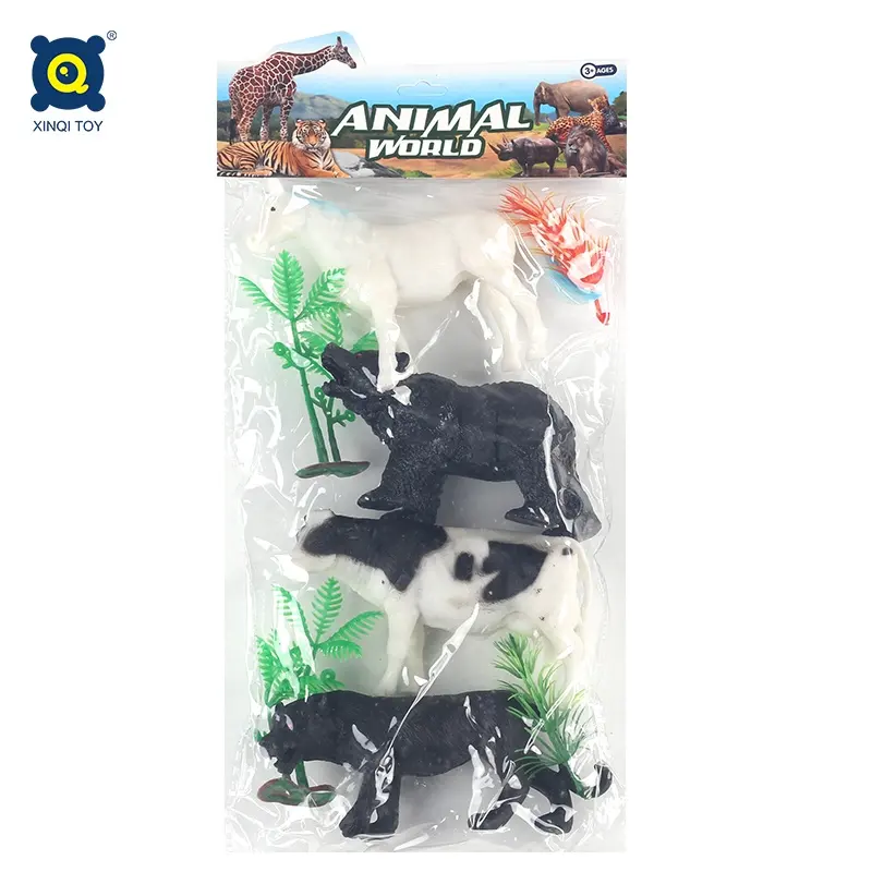 Manufacturer's direct sales of PVC solid animal model zoo simulation animal model toys are safe and non-toxic