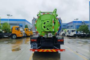 Véhicule de dragage de canalisations d'égouts Dongfeng T3 12m³ à 2 essieux et 6 roues, moteur Yuchai, personnalisé en usine, export - Product Image 6