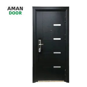 AMAN DOOR porte en acier matériaux de construction en métal ouvre-porte battante ouvre-porte battante