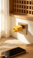 Boîtier de chargeur rapide standard européen A4-10 avec 2 ports USB + 2 ports Type C en matériau ABS