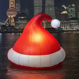 High Quality Oxford Cloth/PVC <strong>Inflatable</strong> <strong>Christmas</strong> Santa Claus LED Light Festival Decoration With CE Blower - Product Image 2