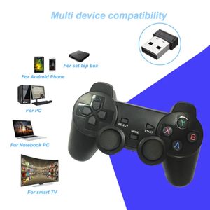 2.4G Wireless PS2 <span class=keywords><strong>Joystick</strong></span> <span class=keywords><strong>OTG</strong></span> connettore USB Gamepad con motore di vibrazione & Shock Mando Manatte per il gioco del PC - Product Image 4