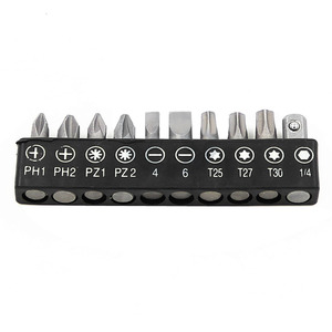 10 in 1 <b>Bit</b> <b>Set</b> <b>Screwdriver</b> <b>Set</b> Precision Hex Shank Chrome Vanadium Steel Metal Screw Driver <b>Set</b> Tools Handle Socket <b>Bits</b> - Product Image 2