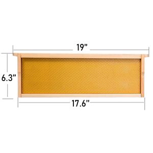 Colmena Langstroth Súper Mediana de 10 Cuadros, Nueva Condición, Caja de Abejas con Cera de Abeja 100% Inmersa, Colmena de Madera para Abejas - Product Image 3