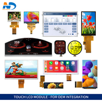 Módulo de Pantalla LCD TFT IPS BOE de 6.9 Pulgadas 280x1424, Controlador IC JD9365, Interfaz MIPI, Retroiluminación LED, Placa AD, Puerto Serie UART