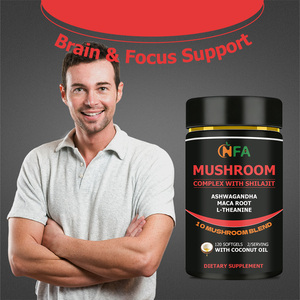 ODM OEM Mushroom Softgels with Mushroom <b>Blend</b> Ashwagandha Maca Root Support Immunity Mermory Focus Mood Natural Fuel Antioxidant - Product Image 5