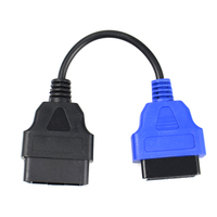 Juego de 3 Conectores de Escáner OBD 2 para Automóvil, Cable Adaptador de Diagnóstico MultiECUScan para Escaneo de Múltiples ECU, para Escaneo de ECU Fiat, 3 Colores