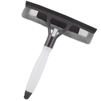 Nettoyeur de vitres avec pulvérisateur, tampon en microfibre, raclette en caoutchouc, outil de nettoyage de fenêtres, emballage personnalisé avec logo