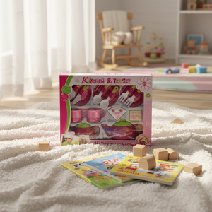 Juego de Té de Juguete Personalizado <span class=keywords><strong>para</strong></span> <span class=keywords><strong>Niñas</strong></span>, Económico y Popular <span class=keywords><strong>para</strong></span> Jugar en la Cocina - Product Image 4