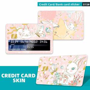 カスタム両面デザイン防水カードステッカー取り外し可能ビニールデビットクレジットカードステッカースキン - Product Image 3