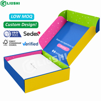 Boîtes cadeaux en papier d'emballage postal personnalisées cartons en carton ondulé solide boîte postale d'expédition cosmétique