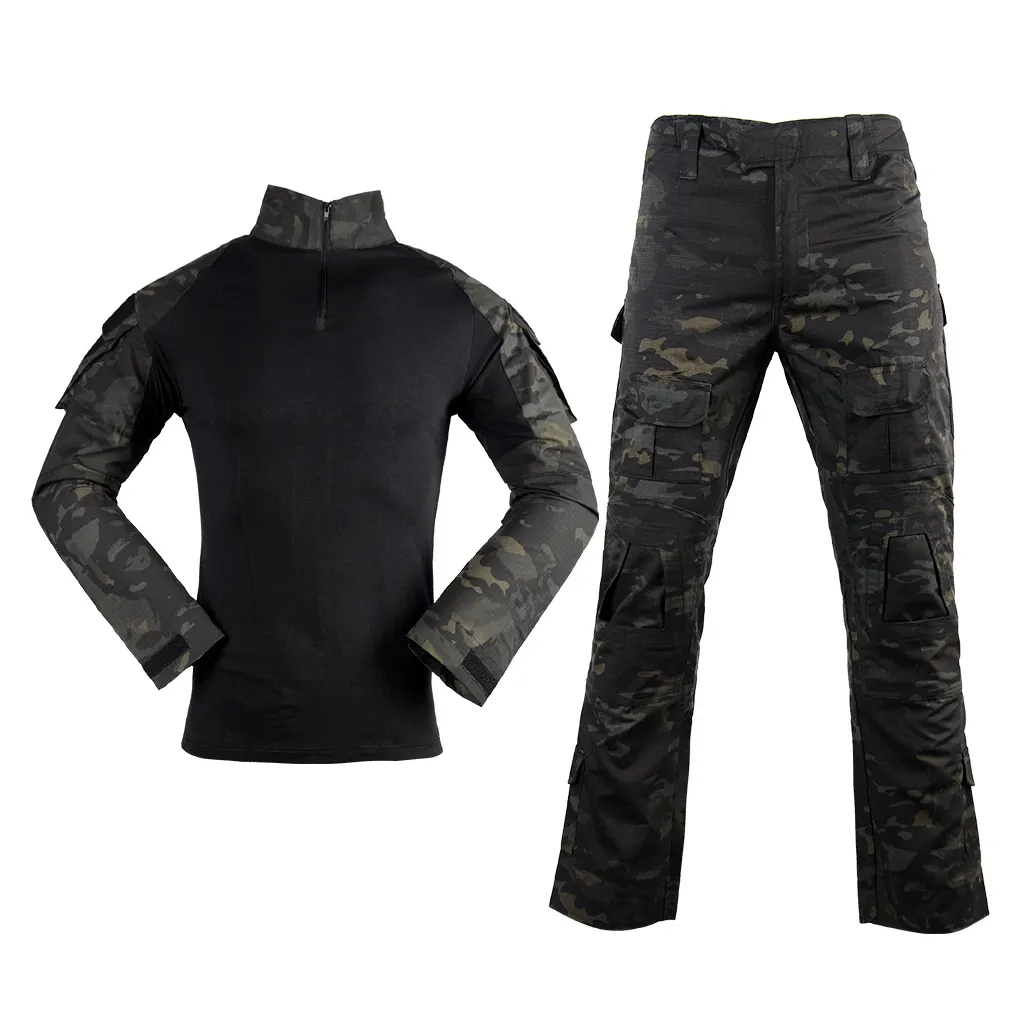 Hunting Pants Suit Tactical Uniform Black Suit Combat Shirt Pants Tactics