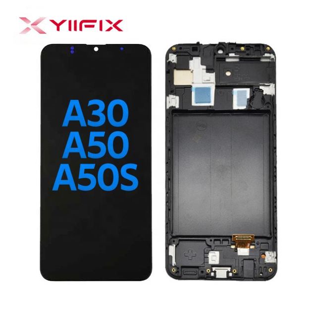 For for A30A50A50S LCD Touch Screen AMOLED Digitizer Assembly with Frame 1 Year Warranty