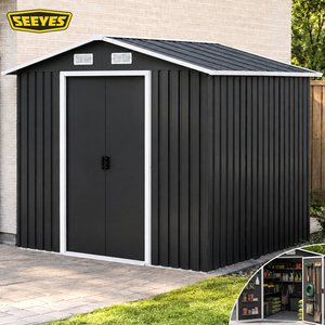 Economical Compact Galvanized Steel Garden <b>Storage</b> Shed 1.1sqm Metal Tool Sheds Outdoor OEM Factory Supply - Product Image 1