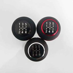 JDM سباق الجلود والعتاد التحول مقبض الألومنيوم الأجزاء الداخلية التلقائي سيارة شيفتر التبعي - Product Image 4