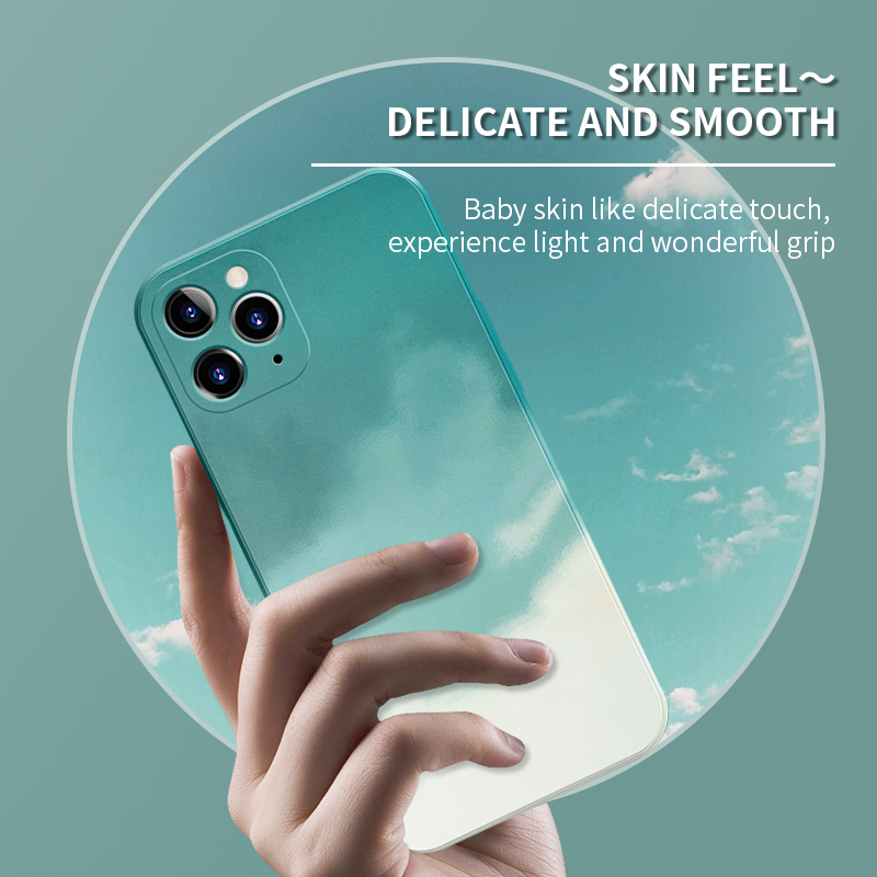 New colorful Watercolor Liquid Silicon Phone Case For iphone 12 12pro max 12 mini Soft Camera Protect Back Cover