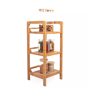 Étagère en bambou à 3 niveaux, design ouvert, autoportante, <span class=keywords><strong>pour</strong></span> salon, bibliothèque, rangement de serviettes - Product Image 2