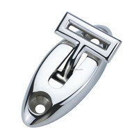 Quincaillerie d'amarrage pour yacht en acier inoxydable 316, avec poignée à sangle à fente large pour montage sur pont, base de montage assortie et finition polie