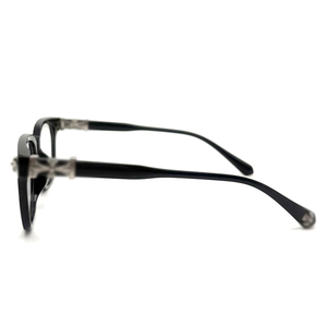 Lunettes anti-lumière bleue ultra-légères unisexes neuves |   Design rétro plein cadre et épuré |   Masque amincissant pour le visage noir |   Lunettes de vue transfrontalières - Product Image 3