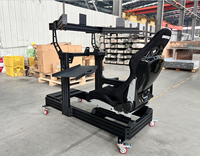 Cockpit de Simulación de Carreras OEM, Chasis de Aluminio con Ranura en T 4080, Estructura de Movimiento para Juegos de Realidad Virtual, Kit de Simulación de Conducción de Automóviles