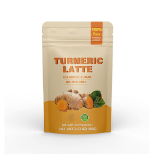 Mélange de latte de curcuma doré avec étiquette personnalisée 100 g/sac de poudre de latte de curcuma - Product Image 1
