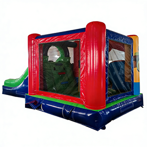 Château gonflable avec toboggan combiné, thème animal, château gonflable commercial pour enfants, fête en plein air, événement de carnaval, <span class=keywords><strong>location</strong></span> - Product Image 5