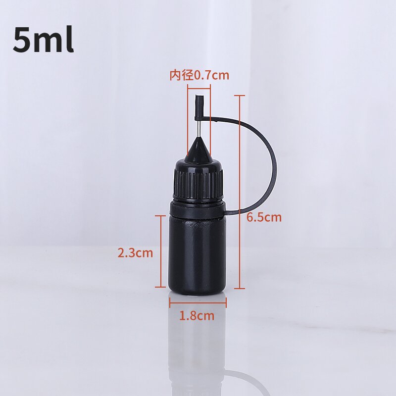 Flacon sténopé noir résistant à la lumière-5ml