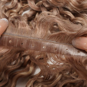 角质层对齐100% 原始头发双拉自然波蝴蝶纬纱高档欧洲注射胶带纬纱柔软 - Product Image 4