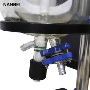 Bench-sistema de reacción superior, encamisado reactor de vidrio, laboratorio de biogás, 1L-5L - Product Image 4