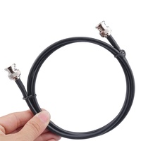 Cable Coaxial RG58 de Alta Calidad, Conector BNC Macho-Macho, 50 Ohm, 105.6PF/M de Capacitancia, Velocidad de 6.59%, Frecuencia de 6Ghz, VSWR <1.20, Crimpado