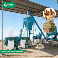 Nouvelle machine multifonctionnelle en acier inoxydable pour la fabrication de granulés d'aliments, clé en main, OEM, pour bovins et porcs, capacité de 600-1000 kg/h pour marque