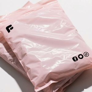 Poly Self Adhesive Eco-Friendly Waterproof & Recyclable Disposable Mailer Bags for Clothing Shoes & <b>Socks</b>-Custom Colors & Sizes - Product Image 3