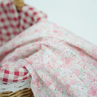 Tissu Voile 100% Coton 75 g/m² à Motifs Floraux, Doux et Pur, Imprimé sur Mesure pour Textiles de Maison et Robes, Technique de Tissage – Meilleures Ventes